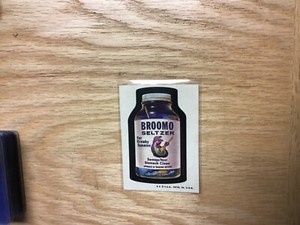 1970 Topps Wacky Packages Card Broomo Seltzer