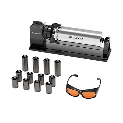 Creality Rotary Roller Kit with Risers and Goggles for Falcon A1 Laser Engraver - Image 1 of 4