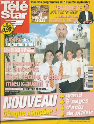 Télé Star N°1459 - 09/13/2004 - David Hallyday - Jean-Luc Delarue - Noah Wyle - Image 1 of 2
