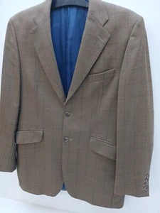 Chaqueta M&S Sartorial Lana y Cachemira 2 Botones 38 Largo Ventana Cuadros Forrada. - Imagen 1 de 20