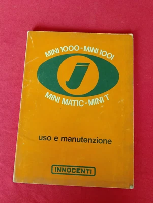 INNOCENTI MINI 1000 1001 MATIC T LIBRETTO USO E MANUTENZIONE - Immagine 1 di 4