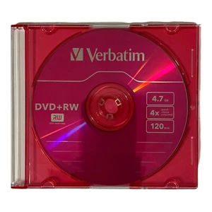Verbatim DVD+ RW Rohling 5 Farben 4,7 GB 120min 1 Stück Neu & Unbenutzt - Bild 1 von 10