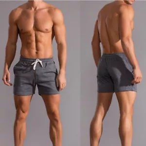 Homme Coton Mini Short Respirant SPORTS Gym Entraînement de Musculation Été - Imagen 1 de 21
