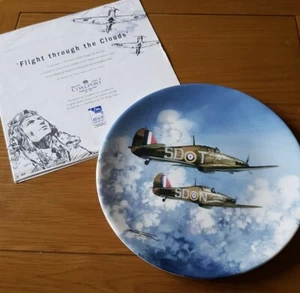 Limited Coalport Plate 'Flight Through The Clouds' Michael Turner Commemorative - Picture 1 of 3