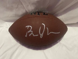 Chicago Bears BEN JOHNSON Signed NFL Football PROOF - Picture 1 of 2