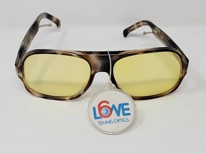 1970s L6VE Tennis Optics Oversized Tortoise Sunglasses CR 39 Japan Vintage - NWT - Picture 1 of 23