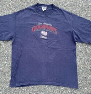 Vintage New England Patriots Lee Sport Super Bowl XXXVI Champion 2001 T Shirt XL - Picture 1 of 8