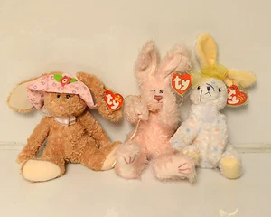 Ty Beanie Babies lot of 3 Rabbits  - Picture 1 of 1
