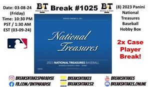 JOE MEDWICK 2023 Panini National Treasures Baseball 2 CASE 8 BOX Break #1025