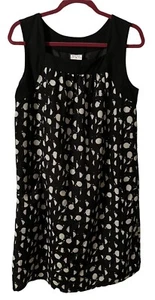 Mossimo Black & White Polka Dot Sleeveless Dress, Medium - Picture 1 of 10