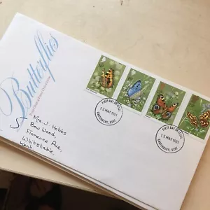 GB STAMPS FDC FIRST DAY COVER BUTTERFLIES 1981 MAY Canterbury PMK WCP - Picture 1 of 2