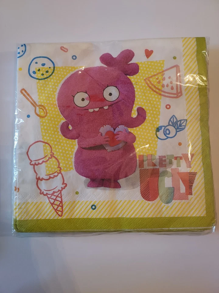 丑陋娃娃电影 (16) 午餐餐餐巾纸 2 层生日派对用品餐具新品 — 第 1/1 张图片