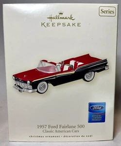 2007 Hallmark Keepsake Christmas Ornament 1957 Ford Fairlane 500 - Picture 1 of 2