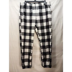 Jammies For Your Families Pajama Pants Womens Size Large Black White Check - Picture 1 of 5