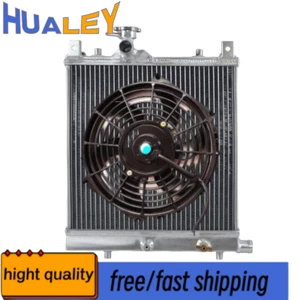 Full Aluminum Radiator+Fan For SUZUKI Alto HA23S 2000-2005 2001 2002 2003 Manual - Picture 1 of 9