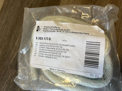 Bosch 63031770 Sealing Twine Sealing Cord D12X3100 Cs 6-303-177-0 - Image 1 of 3
