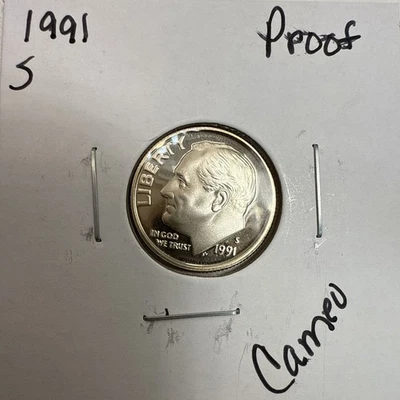 1991-S Roosevelt Dime Cameo PROOF (Brilliant Uncirculated) San Francisco Mint - Image 1 of 3