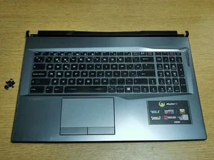Original MSI Alpha 17 MS-17EK Palmrest Upper Case & Spanish Backlight Keyboard - Bild 1 von 19