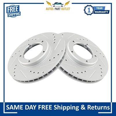 Juego de rotores de freno delanteros nuevos para Toyota Tacoma 1995-2004 Foto 1 de 4
