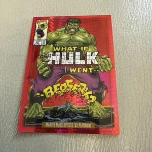 HULK 2024 Marvel Masterpieces 92 Platinum #32-V Red Prism Variant Covers /292 - Picture 1 of 8
