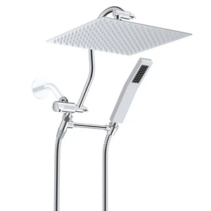 All Metal Shower Head, 12'' High Pressure Rainfall Shower Head, Showerhead Co... - Bild 1 von 8