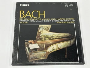 Philips Bach Six Sonatas For Violin And Harpsichord 2 Record Lot Set - Imagen 1 de 6