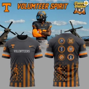 Tennessee Volunteers Military Tribute Patriotic Special T-Shirt - Picture 1 of 3