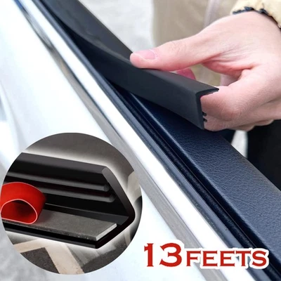 13FT Weatherstrip 4M Car Door Side Window V- Shape Trim Edge Moulding Seal Strip - Image 1 of 4