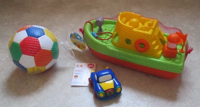 NEU: Boot Sand-/Wasserspielzeug Schiff, Softball, Kinderbadespaß - Bild 1 von 4