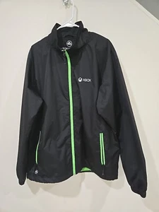 Xbox Stormtech Performance Rain Jacket Waterproof Black & Green Mesh Mens XL - Picture 1 of 6