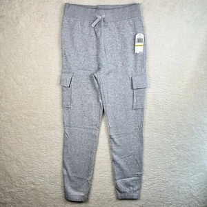 Nautica Boys Basic Fleece Jogger Sweatpants Elastic Waistband w Drawstring Sz M - Picture 1 of 13