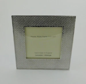 English Pewter Kiriko Design Photo Frame 3.5" x 3.5" Made in England | KI02 - Picture 1 of 5