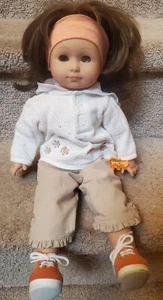 GOTZ Puppenfabrik Pampolina 1997 weiche Körperpuppe braunes Haar Nilpferd 2 farbige Augen - Bild 1 von 7