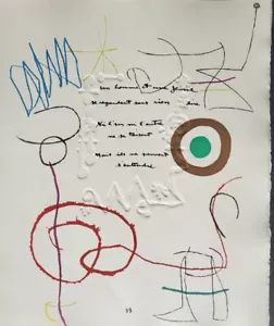Joan Miro "Adonide" acquaforte originale con acquatinta D.903 1975 edizione limitata - Foto 1 di 6