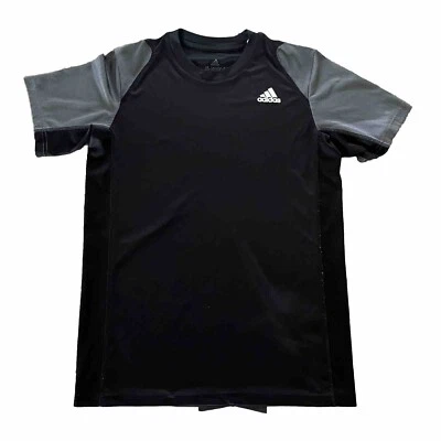 Boys Adidas Black Exercise Shirt - Size 13-14y - Image 1 of 4