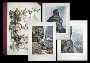 1894 Alpen Alpinismus Dolomiti Hochgebirgs-Photographie 11 Wundt G. Herdtle - Bild 1 von 1