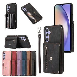 For Samsung Galaxy A54/A34/A14/A13 5G Shoulder Strap Card Slot Stand Case Cover - Photo 1 sur 72
