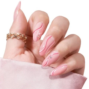 Press on Nails, 30 Stück Press on Nails, Fullcover Tips, Gel Press on - Bild 1 von 9