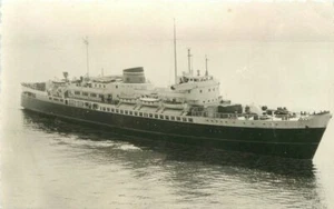 Harwich Holland 1950s Princess Emma Ship RPPC Photo Postcard 21-9208 - Picture 1 of 2