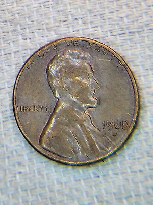 1968 D Lincoln Penny with Error on Top Rim, and "L" in Liberty on Edge - Image 1 of 4