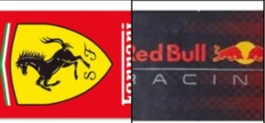 (2) Red Bull Racing Team and Ferrari 3x5 Flag Banner F1 Wall Decor Man Cave Dorm - Picture 1 of 7