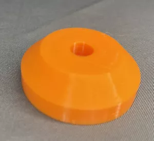 2 Pk Orange Plastic Dome Turntable Adapter Inserts for 7” 45rpm Vinyl Records - Imagen 1 de 1