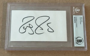 ROGER FEDERER SIGNED 3X5 INDEX CARD BECKETT CERTIFIED BAS TENNIS WIMBLEDON - Picture 1 of 1