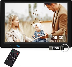 10.1" Digital Picture Frame 32GB USB Flash Drive KECAG 1920x1080 HD IPS Screen - Picture 1 of 3