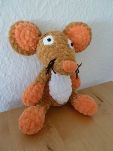 Süße Maus - selbst gehäkelt - sehr kuschelig ! NEU !!! - Bild 1 von 2