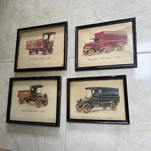 Lote de 4 impresiones de camiones Mack de Howard Nostrand Jr. Dibujos antiguos de camión - Imagen 1 de 10