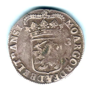 Netherlands - Overyssel. 1719 1 Gulden.. MM-Crane..  Fine - Bild 1 von 2