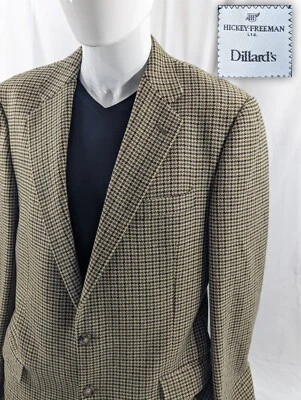 Hickey Freeman Blazer спортивное пальто 2 кнопки повседневный костюм куртка 42L 100% кашемир  - Изображение 1 из 4