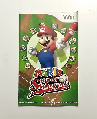 Mario Super Sluggers - Nintendo Wii - Manual ONLY - Image 1 of 3