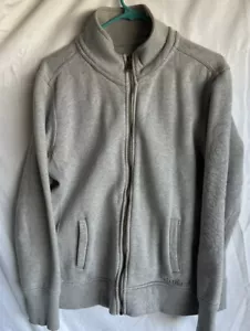 Carhartt Women’s Full Zip Pullover Sweatshirt Womens Large 12-14 Gray Mock Neck - Picture 1 of 6
